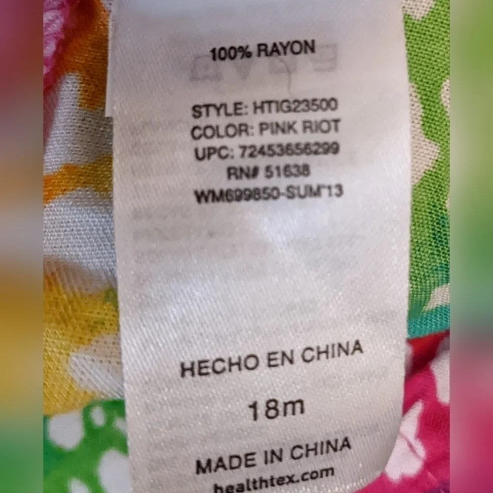 New with tags Healthtex rainbow colored jumper. Size 18 months, T2K